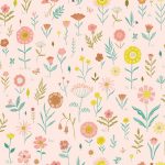 Tela popelín de algodón jardín botánico de Katia