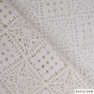 Crochet Squares Fabric / Tejido algodón con cuadrados de crochet