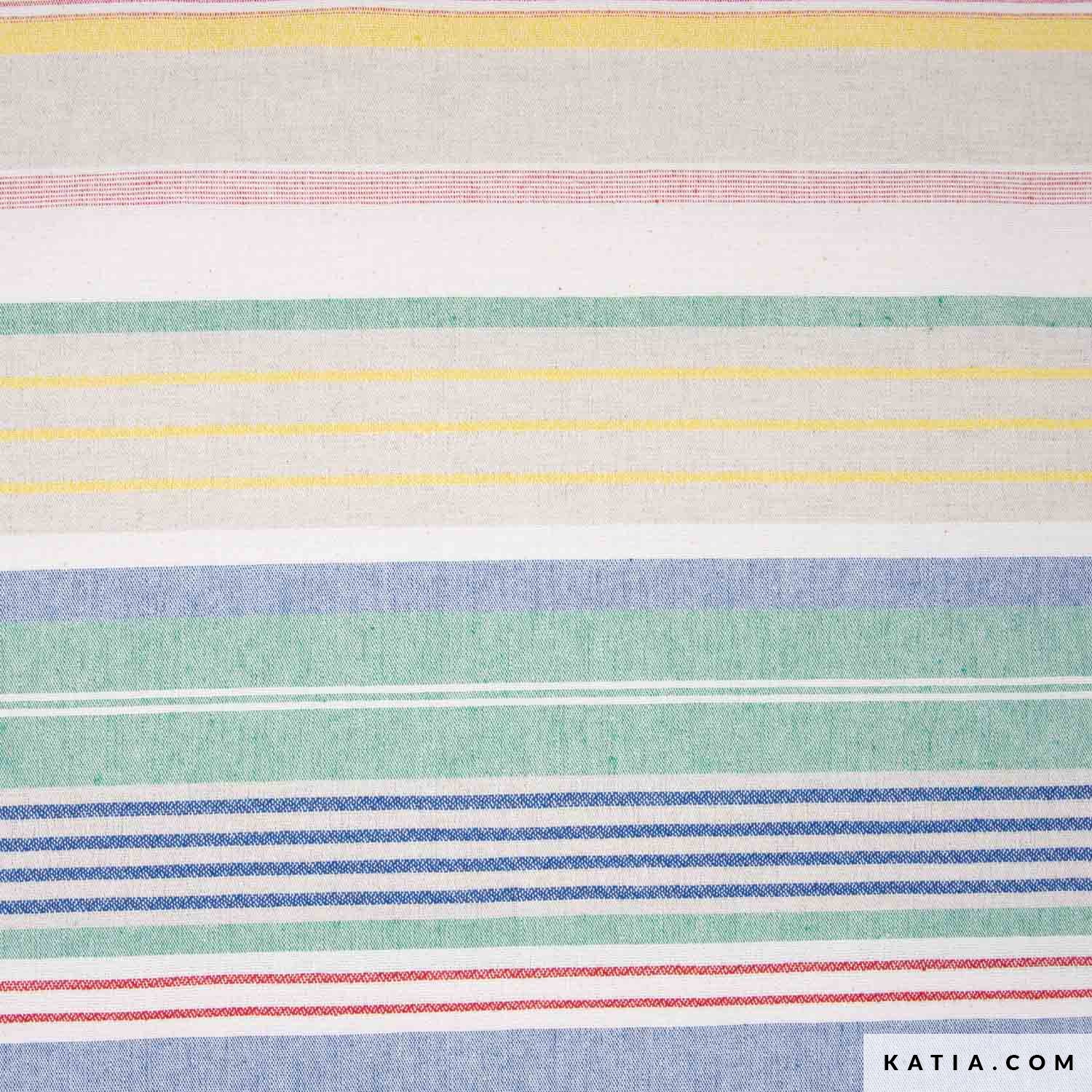 Loneta reciclada rayas divertidas / Recycled Canvas Funny Stripes Salinas