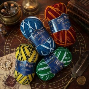 Ovillos DMC Harry Potter de las cuatro casas de Hogwarts para tejer la bufanda