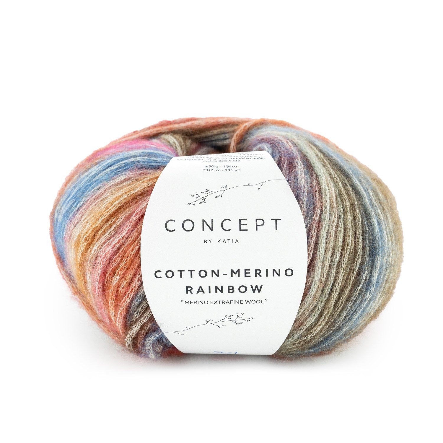 Cotton Merino Rainbow de Katia - Imagen 2