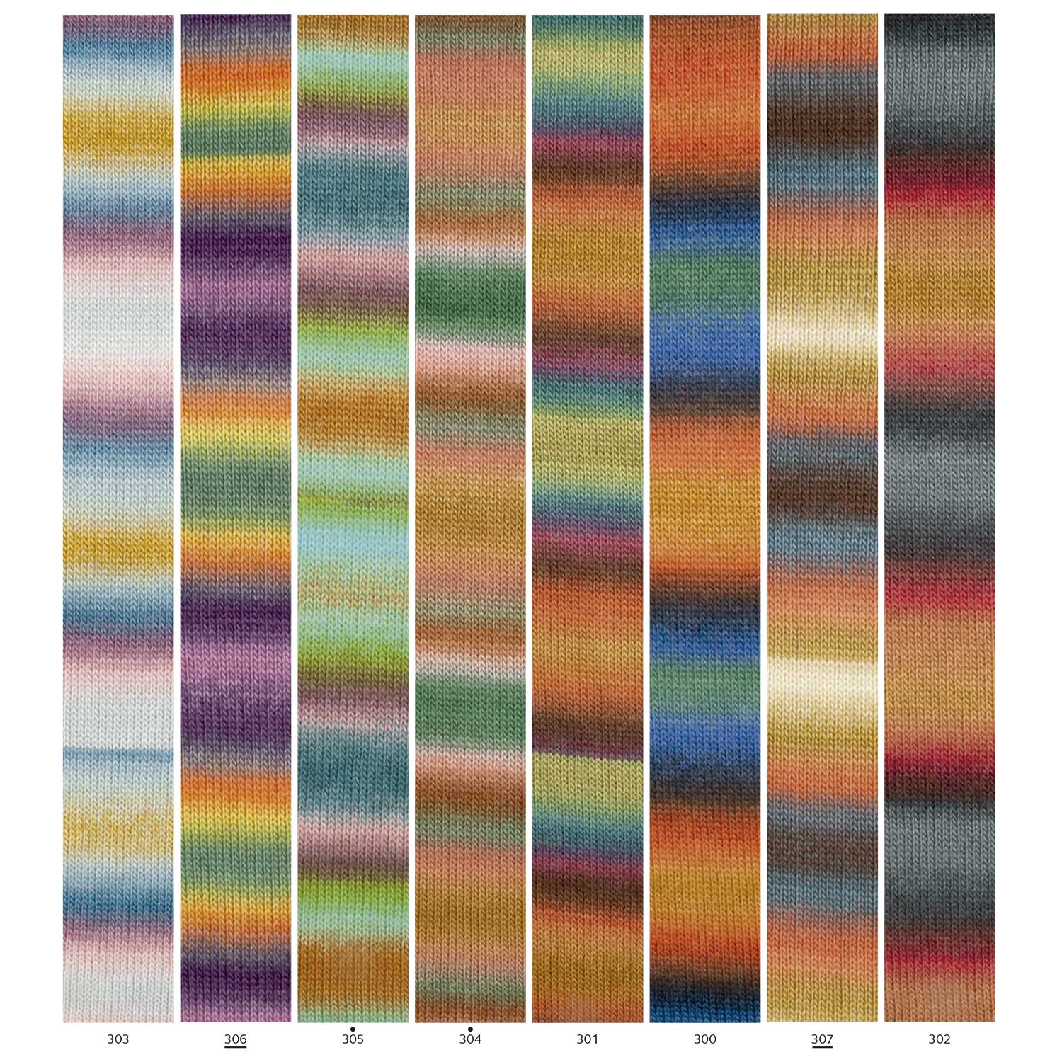 Silky Lace Rainbow de Katia colores